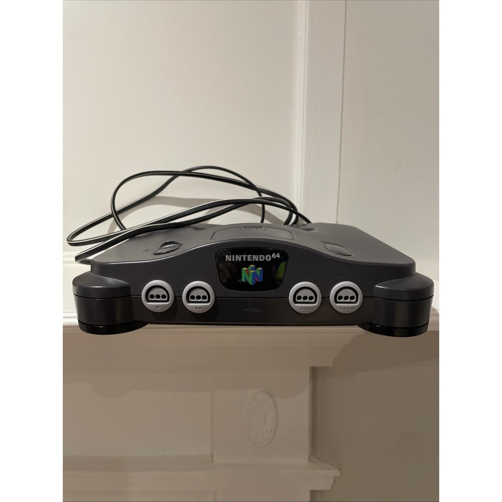 Nintendo 64 N64 Console With Controller Power Adapter & AV Cables Charcoal